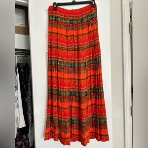Bright, flowy skirt!